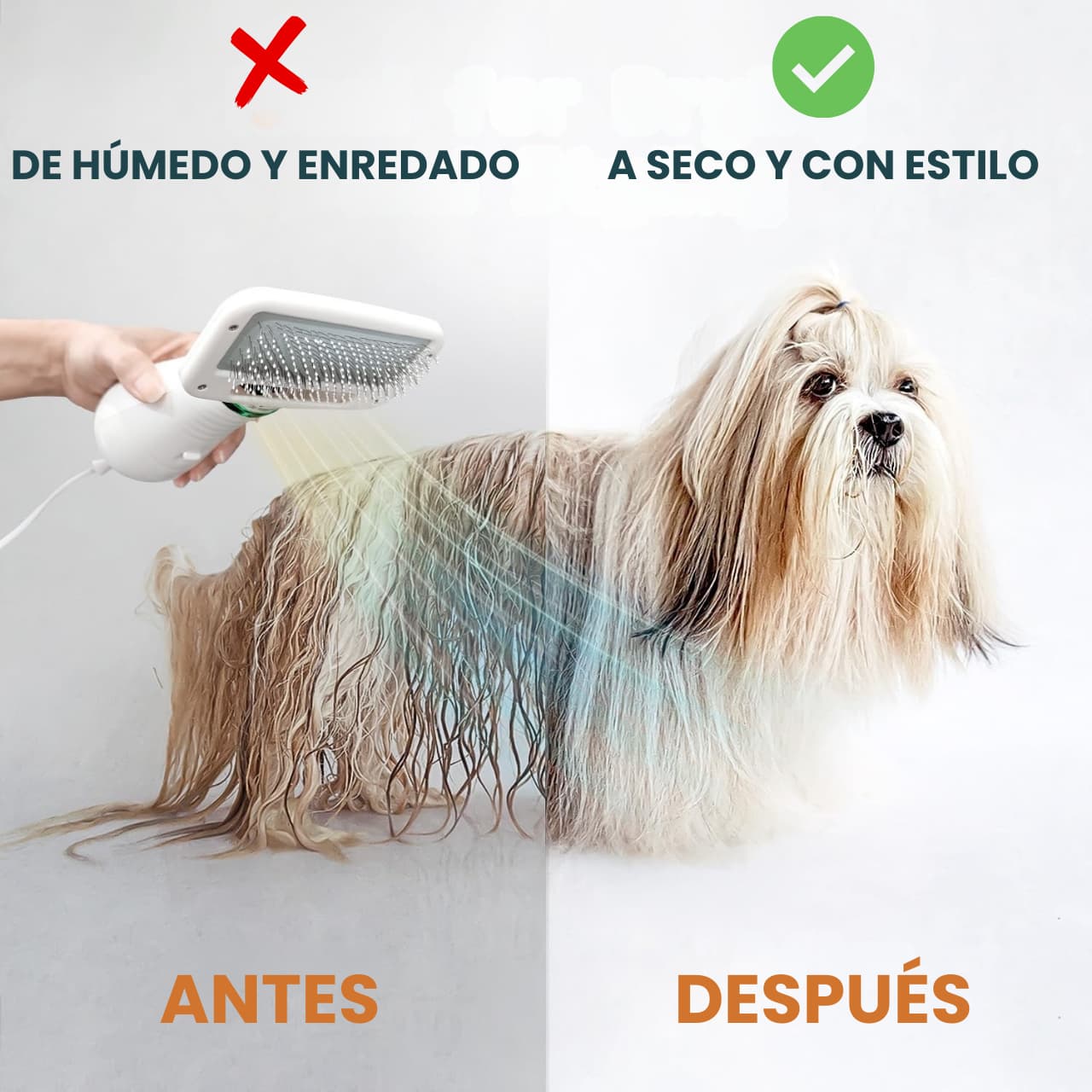 PetDry - Cepillo y secador 2 en 1