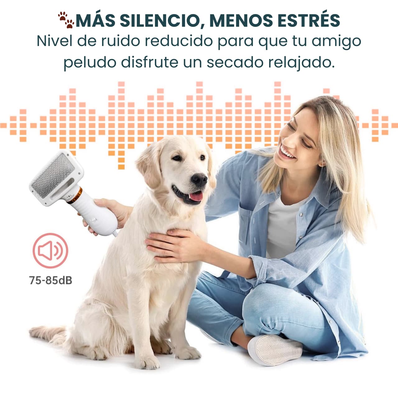 PetDry - Cepillo y secador 2 en 1